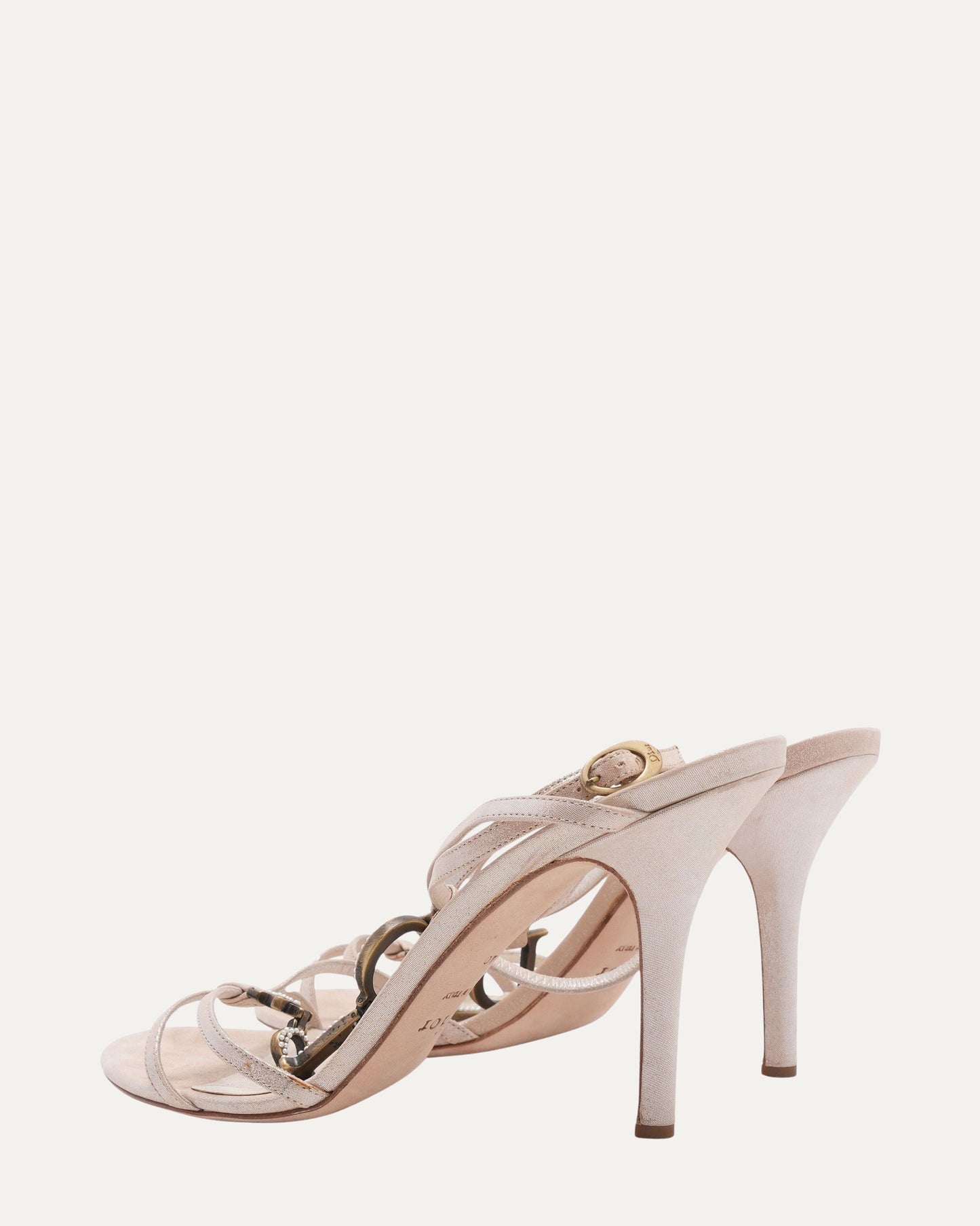 Galliano Era Pearl Logo "Spell-Out" Sandals (c. 2004)