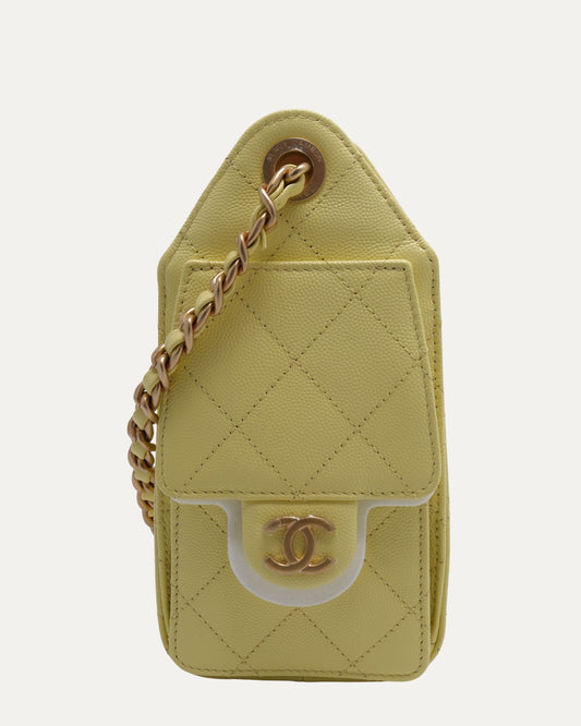 Caviar Leather Quilted Mini 25 Hobo Bag