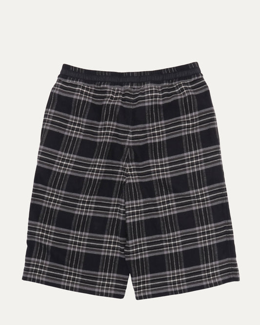 After School Cross Patch Flannel Shorts