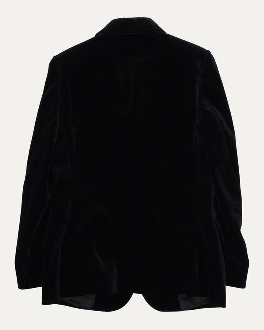 Velvet One Button Blazer
