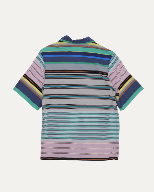 Camp Collar Striped Shirt