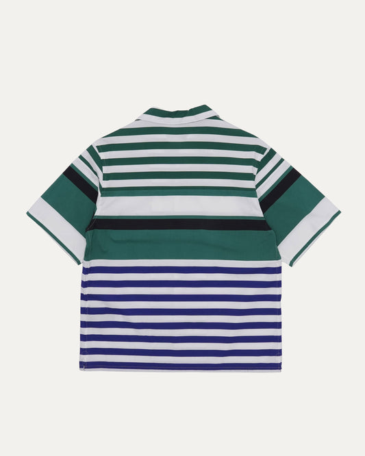 Camp Collar Striped Bowling Shirt