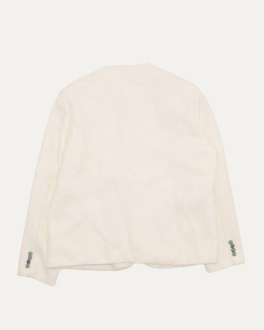 Chic Collarless Jacket