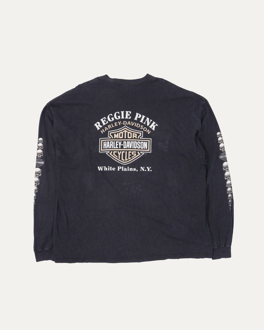 Harley Davidson Skull Pocket Long Sleeve T-Shirt