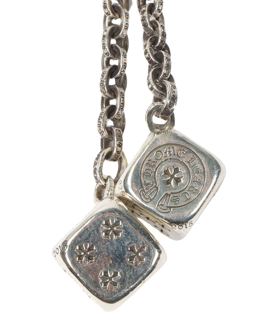 Silver Dice Keychain Clip