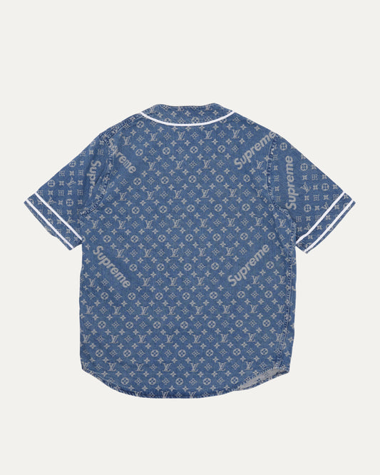 Supreme Jacquard Denim Baseball Jersey