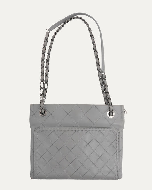 Quilted Leather Messenger Bag