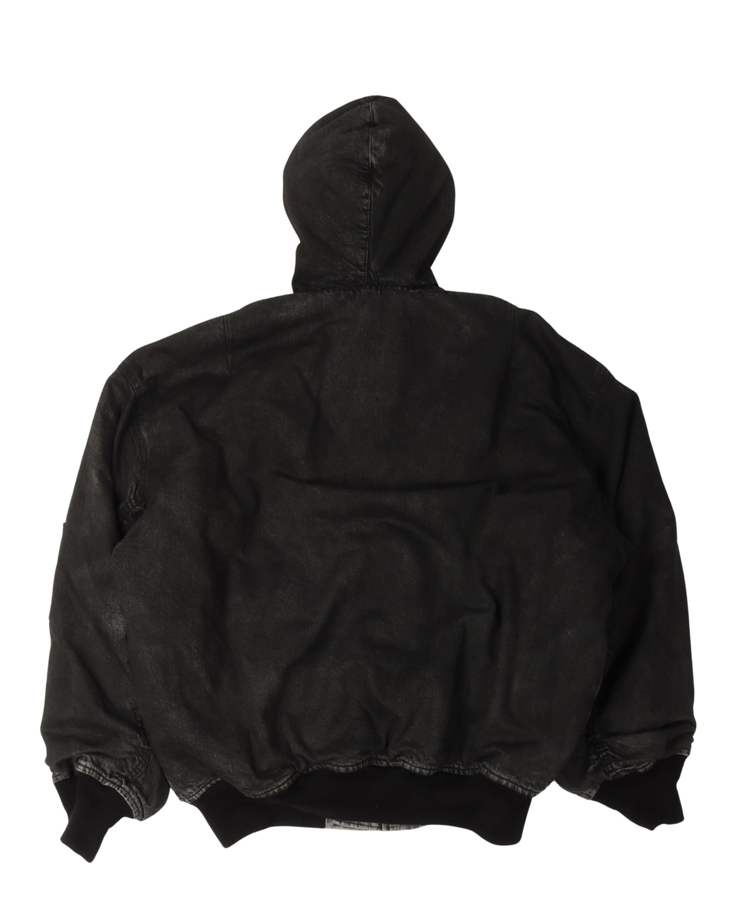 Oversized Denim Hooded Work Jacket