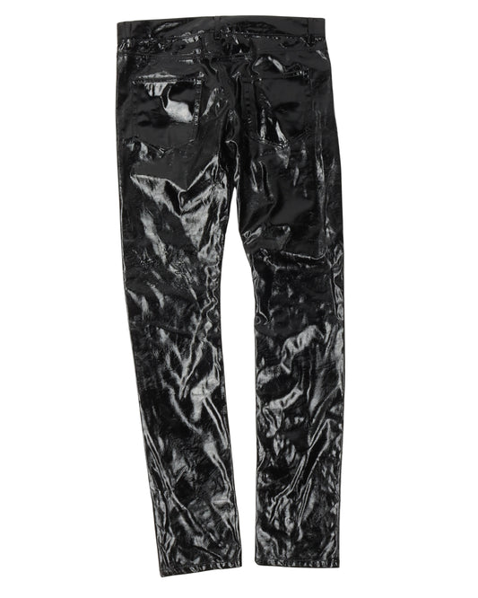 Shiny Faux Leather Pants
