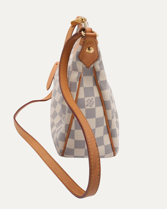 Damier Azur Siracusa PM Shoulder Bag