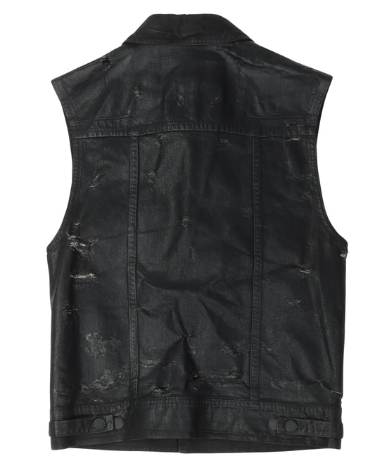 SS04 Waxed Denim Vest