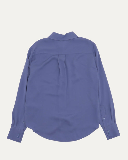 Silk Hidden Placket Shirt