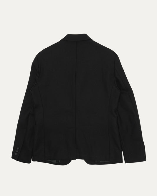 Slim Fit Cropped Wool Blend Suit