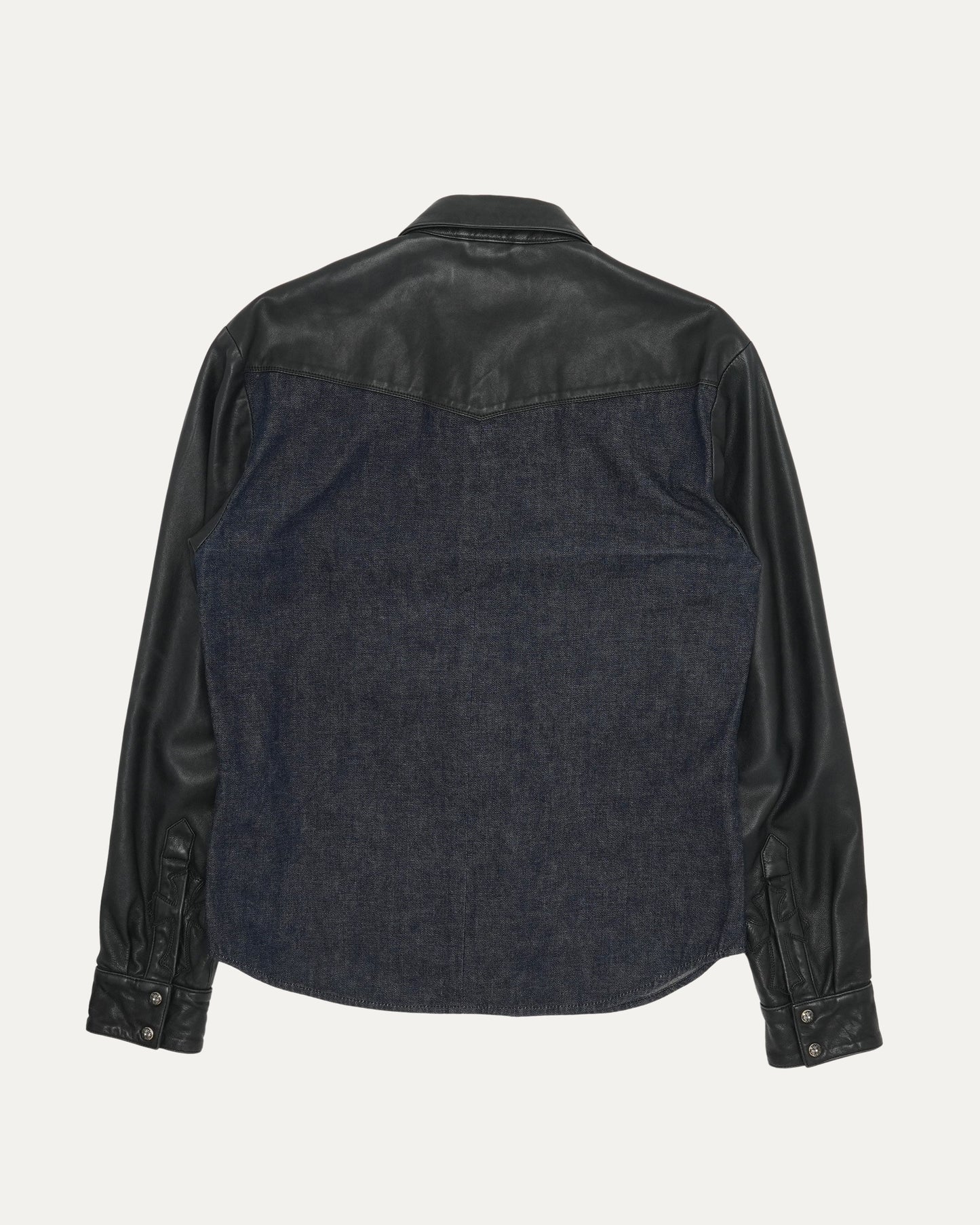 Leather and Denim Shirt