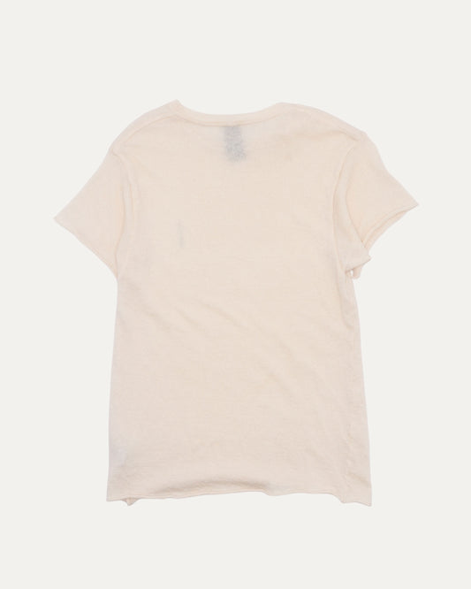 The Elder Statesman Cashmere-Silk Blend 3RS Embroidered T-Shirt