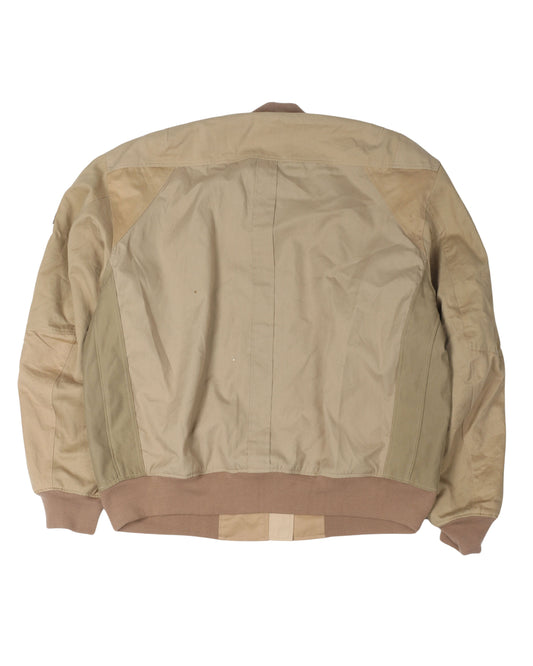 Tan Military Bomber Jacket