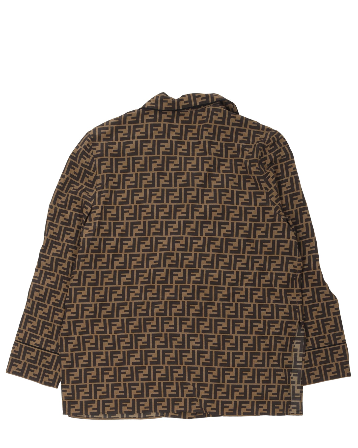 Monogram Silk Pajama Shirt