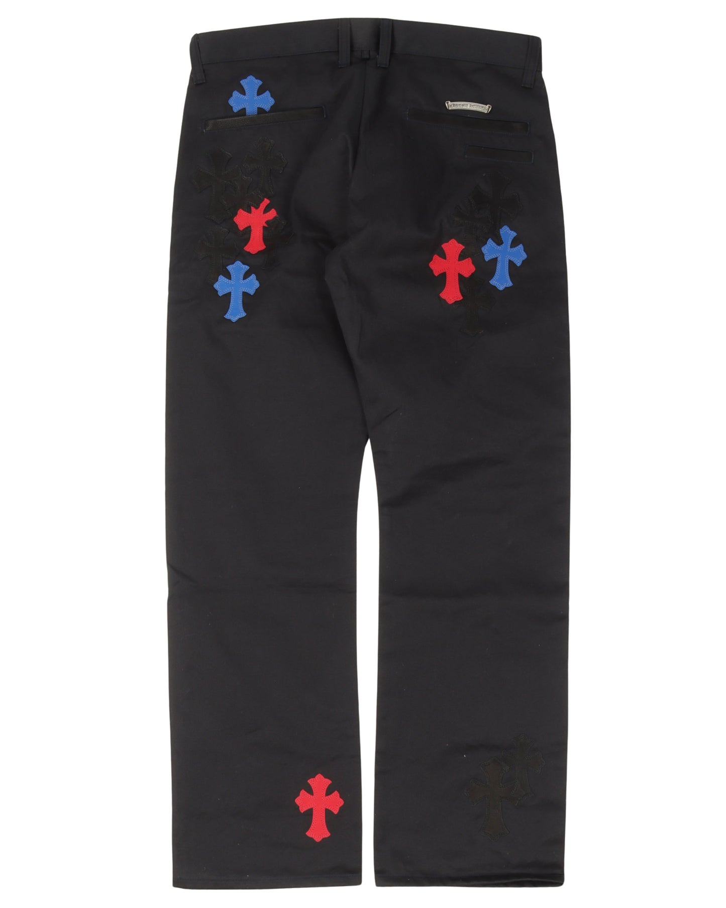 Multicolor Cross Patch Chino Pants