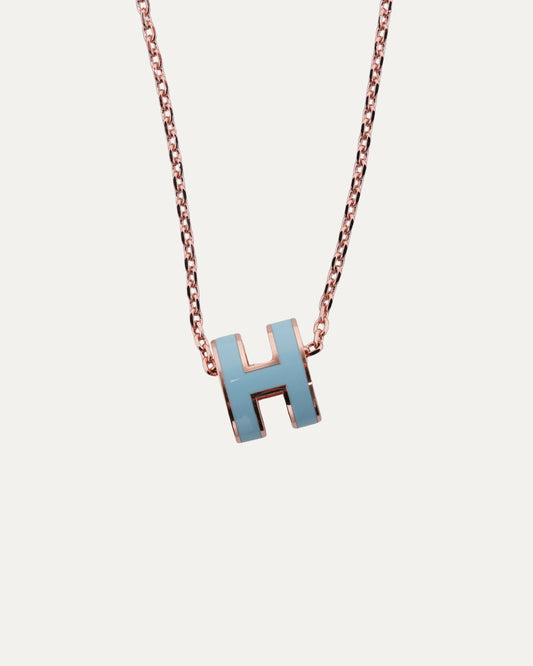 Rose Gold Plated Mini Pop H Pendant