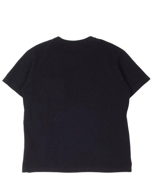 Knit Jacquard Monogram Pocket T-Shirt