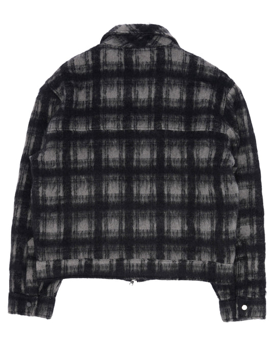 Checked Wool Shirt Jacket
