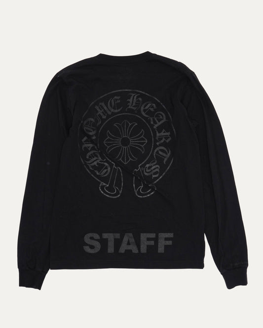 Tonal Staff Horseshoe Logo Long Sleeve Pocket T-shirt