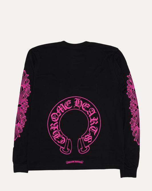 Horseshoe Logo Pocket Long Sleeve T-Shirt