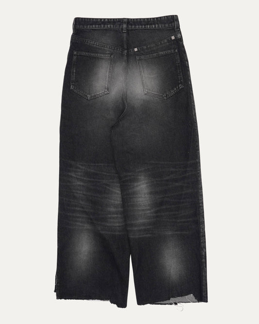 Raw Hem Baggy Jeans