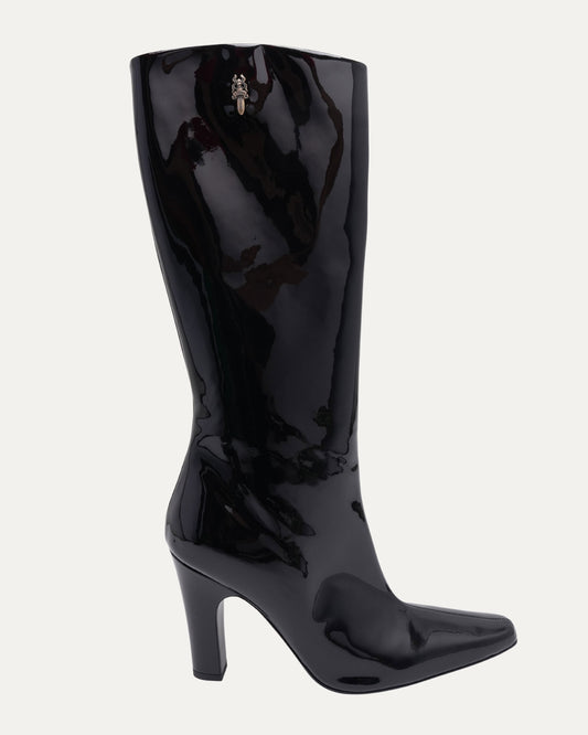 Patent Leather Dagger Embellished Sugar Jones Boots