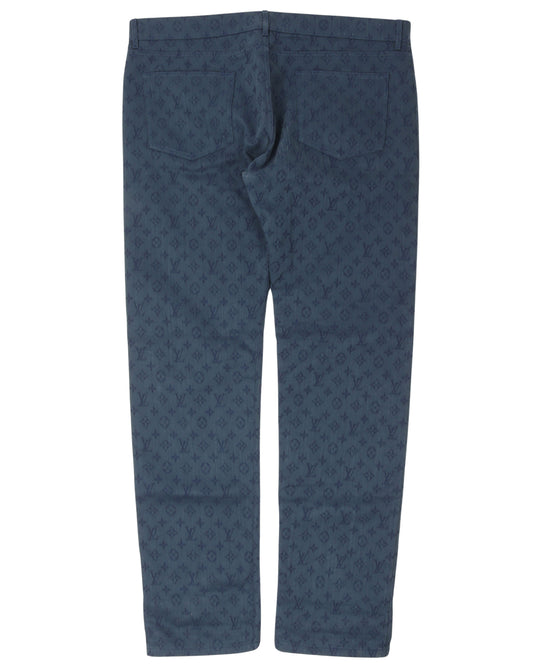 Indigo Monogram Jeans