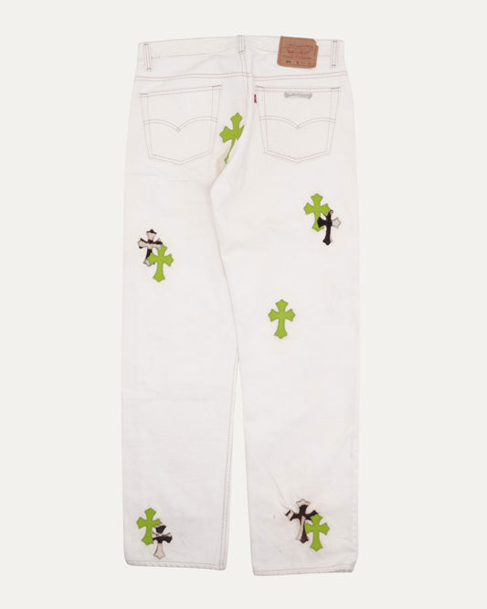 Levi's 501 Pony Hair Cross Patch Jean