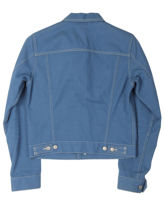 Contrast Stitch Trucker Jacket