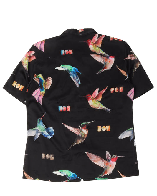 Silk Hummingbird Short Sleeve Shirt