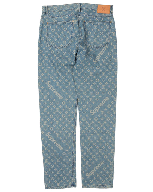 Supreme Monogram Denim Jeans