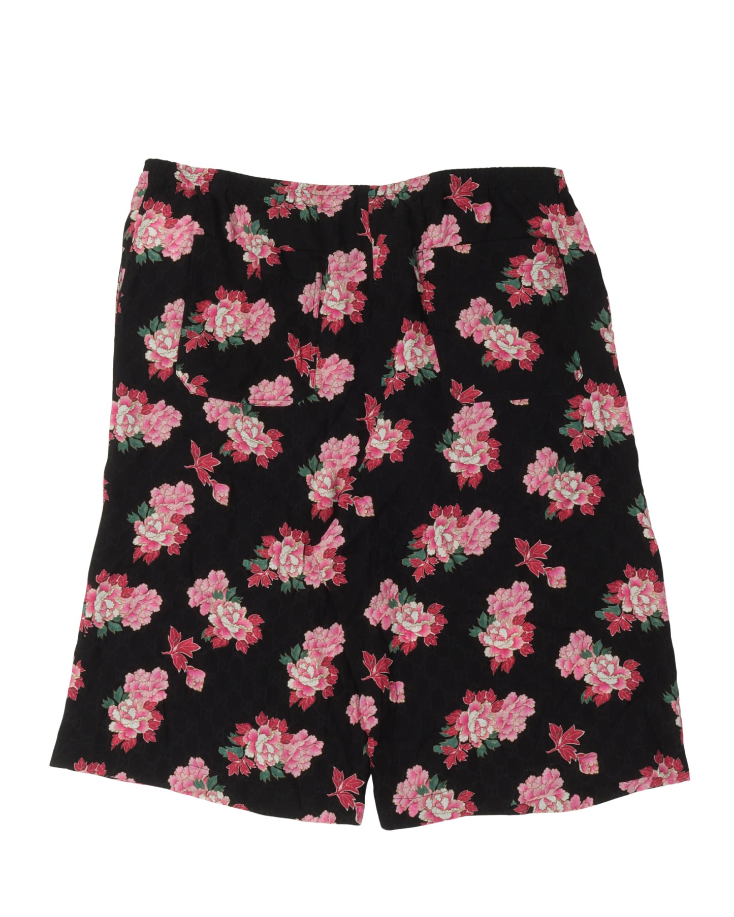 Silk Peony Fantasy Monogram Jacquard Shorts
