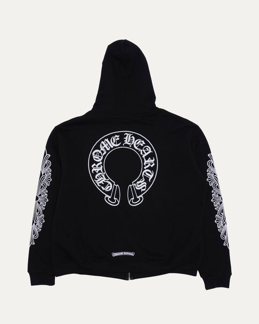 Thermal Lined Horseshoe Logo Zip Up Hoodie