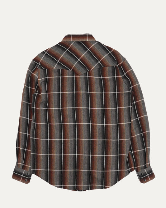 Wool Blend Western Flannel Shirt