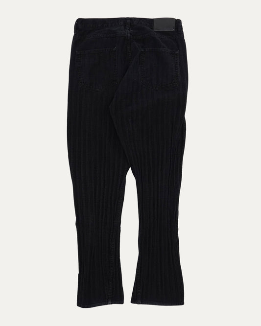 Stripe Effect Herringbone Jeans