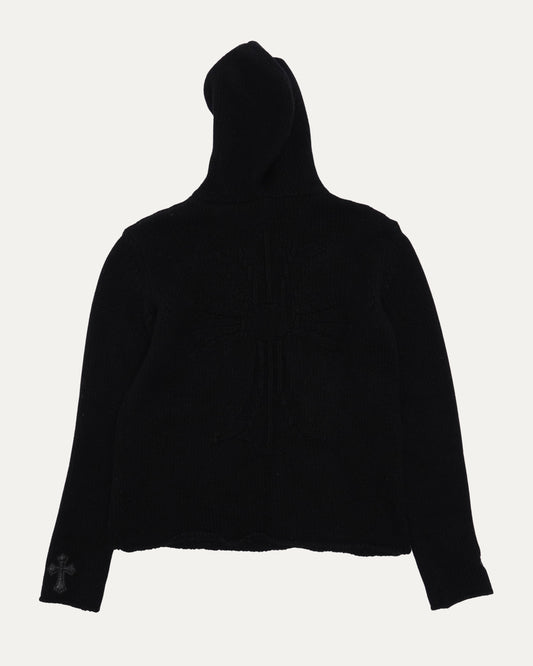 Cross Patch Hooded Sweater