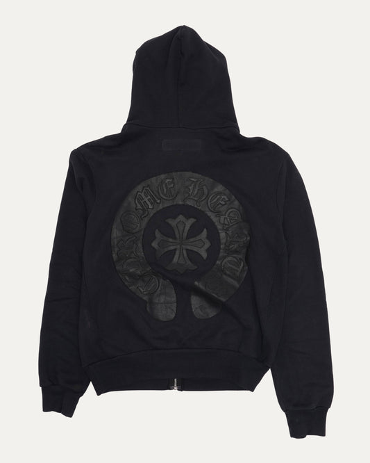 Vintage Horseshoe Logo Patch Zip Up Hoodie