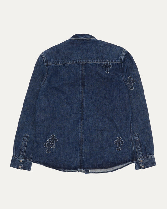Denim Cross Patch Shirt