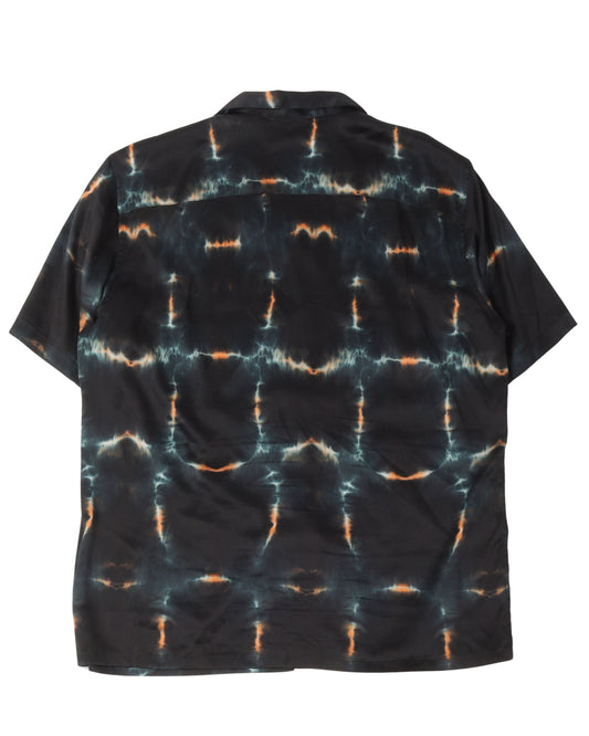 Tie Dye Silk Button Down Shirt
