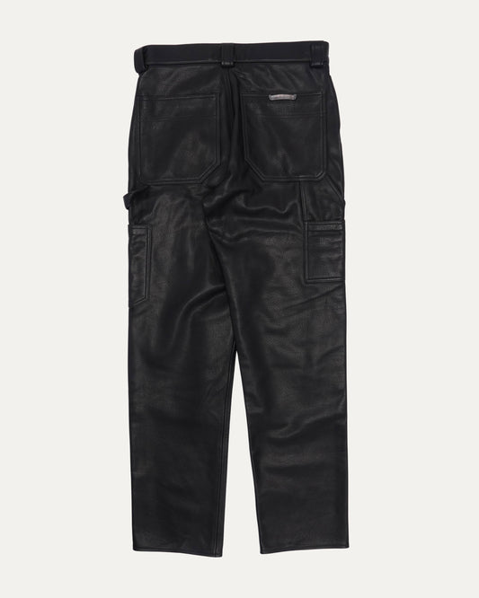 Fleur Knee Leather Carpenter Pants