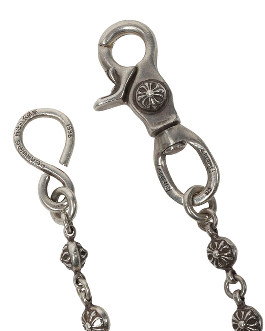 Plus Ball Tiny Cross Wallet Chain