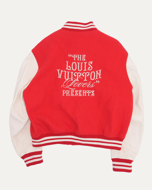 Mix Leather Varsity Blouson