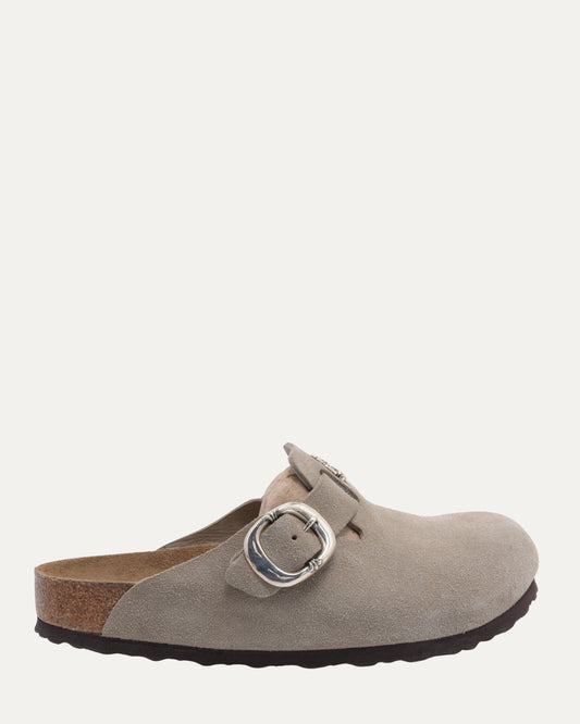 Dagger Embellished Birkenstock Boston Suede Mule