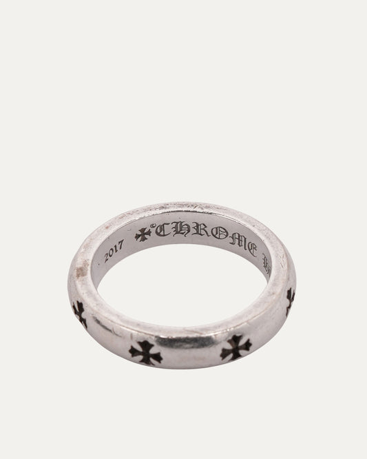 Negative Plus Cross Band Ring