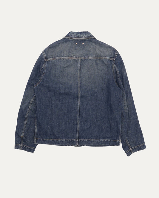 Monogram Embossed Workwear Denim Jacket