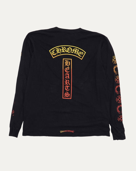 Gradient T-Bar Logo Long Sleeve T-Shirt