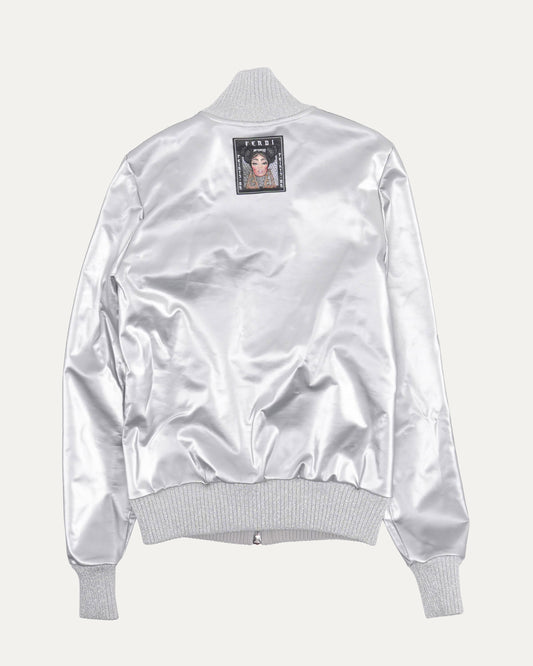 Nicki Minaj Metallic Bomber Jacket